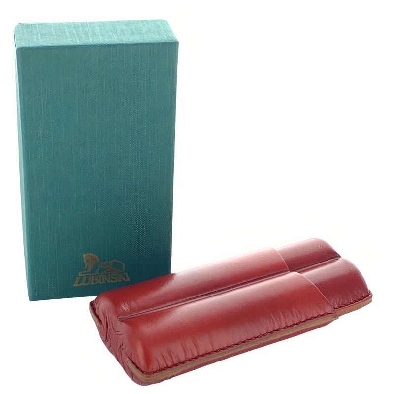 Estojo para charutos Couro 2 Robusto vermelho - Mercado de Luxo - O Maior E-Commerce de Bens, Produtos e Serviços de Luxo do Brasil.