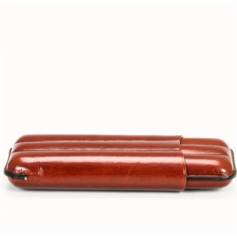 Estojo triplo para Coronas Goatskin Havane - Mercado de Luxo - O Maior E-Commerce de Bens, Produtos e Serviços de Luxo do Brasil.