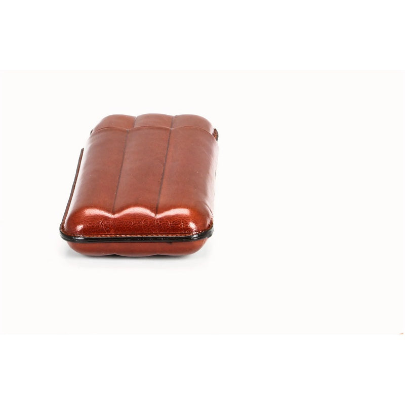 Estojo triplo para Coronas Goatskin Havane - Mercado de Luxo - O Maior E-Commerce de Bens, Produtos e Serviços de Luxo do Brasil.