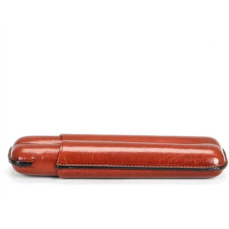 Estojo duplo para Coronas 492 Havane Goatskin - Mercado de Luxo - O Maior E-Commerce de Bens, Produtos e Serviços de Luxo do Brasil.