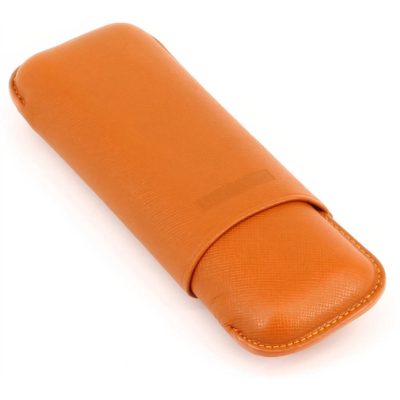Estojo para Cigarrilha Duplo Robusto Dante Laranja - Mercado de Luxo - O Maior E-Commerce de Bens, Produtos e Serviços de Luxo do Brasil.