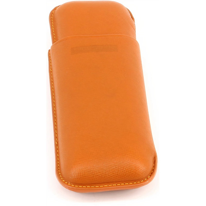 Estojo para Cigarrilha Duplo Robusto Dante Laranja - Mercado de Luxo - O Maior E-Commerce de Bens, Produtos e Serviços de Luxo do Brasil.