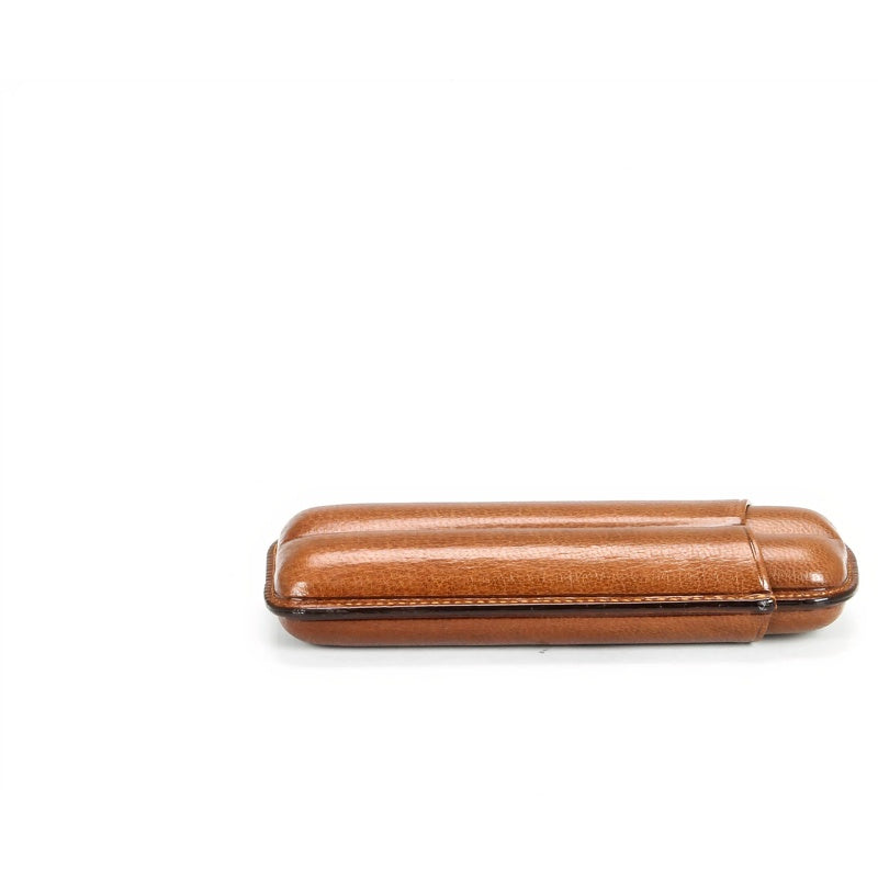 Estojo duplo para Robustos 490 Havane Goatskin - Mercado de Luxo - O Maior E-Commerce de Bens, Produtos e Serviços de Luxo do Brasil.