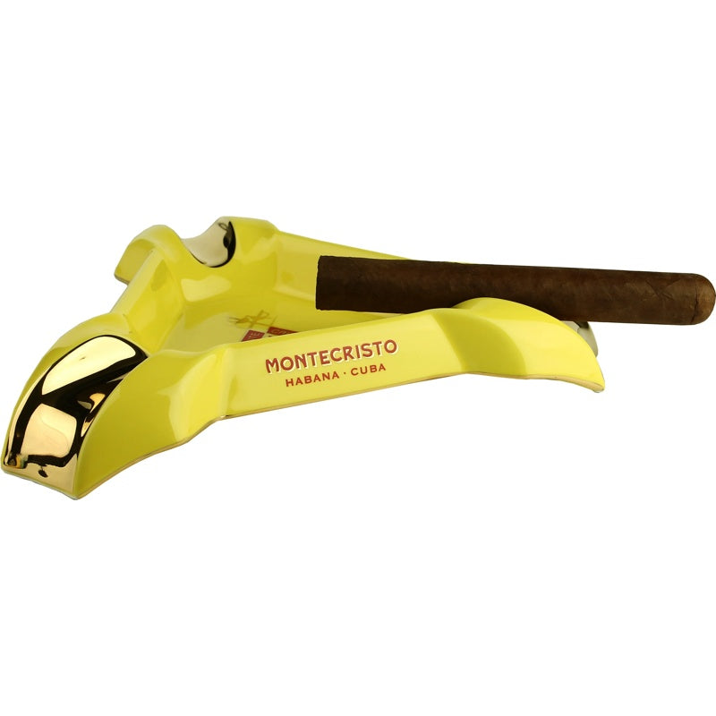Cinzeiro para 3 charutos amarelo-ouro - Mercado de Luxo - O Maior E-Commerce de Bens, Produtos e Serviços de Luxo do Brasil.
