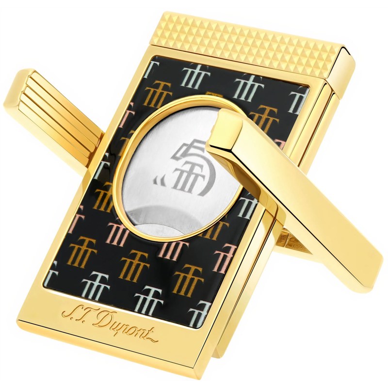 Cortador de lâmina dupla com suporte para charuto Trinidad Black Gold 003477 - Mercado de Luxo - O Maior E-Commerce de Bens, Produtos e Serviços de Luxo do Brasil.