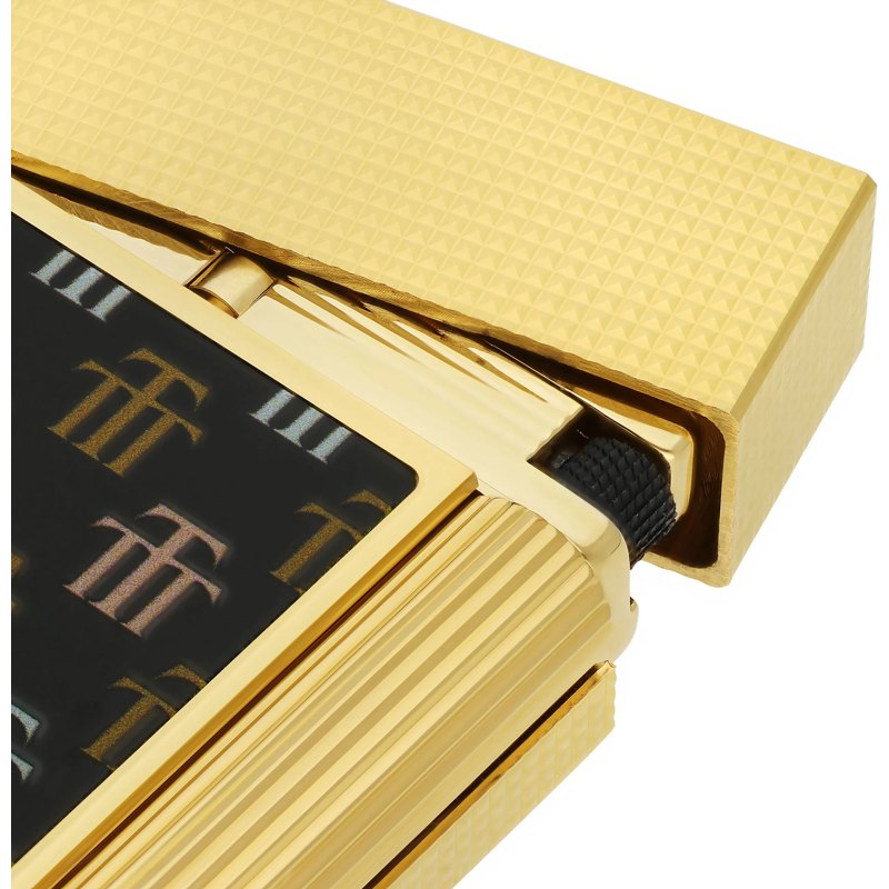 Isqueiro Ligne 2 Trinidad Lacquer e Ouro Amarelo C16077 - Mercado de Luxo - O Maior E-Commerce de Bens, Produtos e Serviços de Luxo do Brasil.