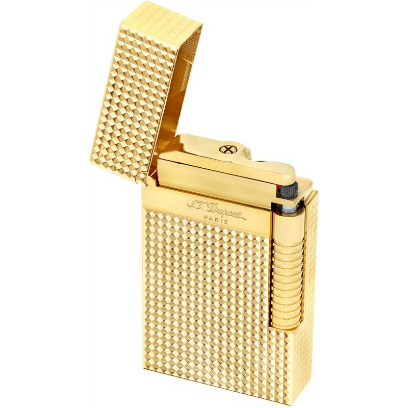 Isqueiro Le Grand Cling com cabeça de diamante em dourado C23009 - Mercado de Luxo - O Maior E-Commerce de Bens, Produtos e Serviços de Luxo do Brasil.