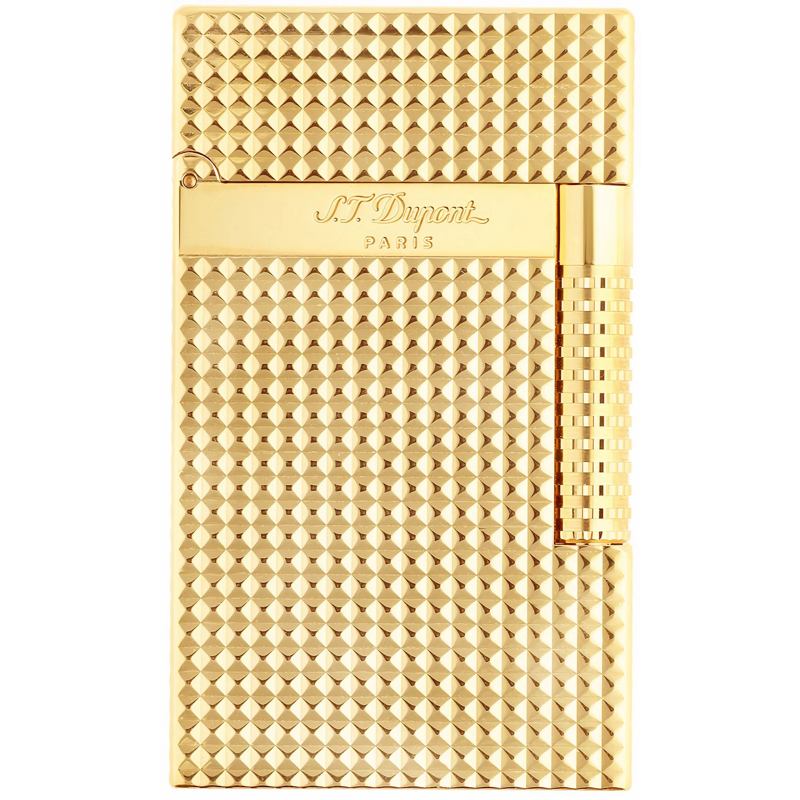 Isqueiro Le Grand Cling com cabeça de diamante em dourado C23009 - Mercado de Luxo - O Maior E-Commerce de Bens, Produtos e Serviços de Luxo do Brasil.