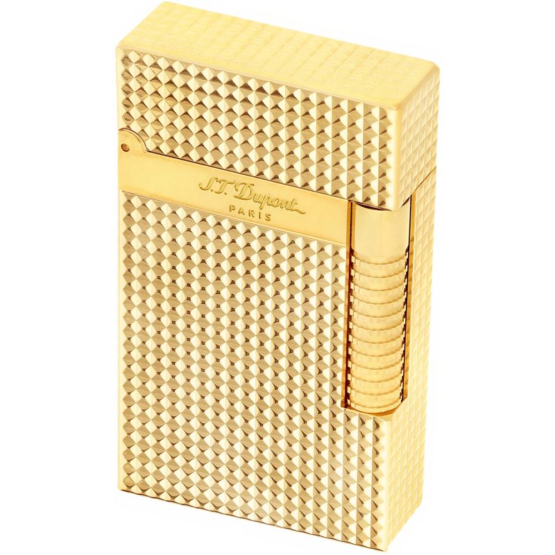 Isqueiro Le Grand Cling com cabeça de diamante em dourado C23009 - Mercado de Luxo - O Maior E-Commerce de Bens, Produtos e Serviços de Luxo do Brasil.