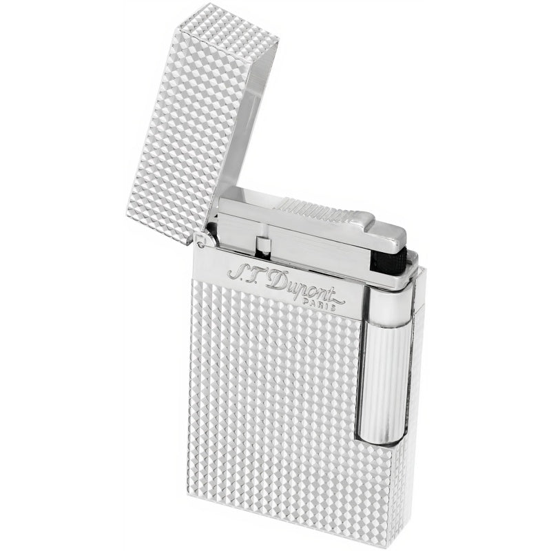 Isqueiro Linha 2 16184 modelo diamante folheado a prata - Mercado de Luxo - O Maior E-Commerce de Bens, Produtos e Serviços de Luxo do Brasil.