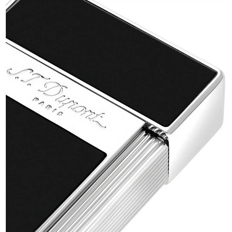 Isqueiro Biggy Preto Lacado Cromado 025001 - Mercado de Luxo - O Maior E-Commerce de Bens, Produtos e Serviços de Luxo do Brasil.