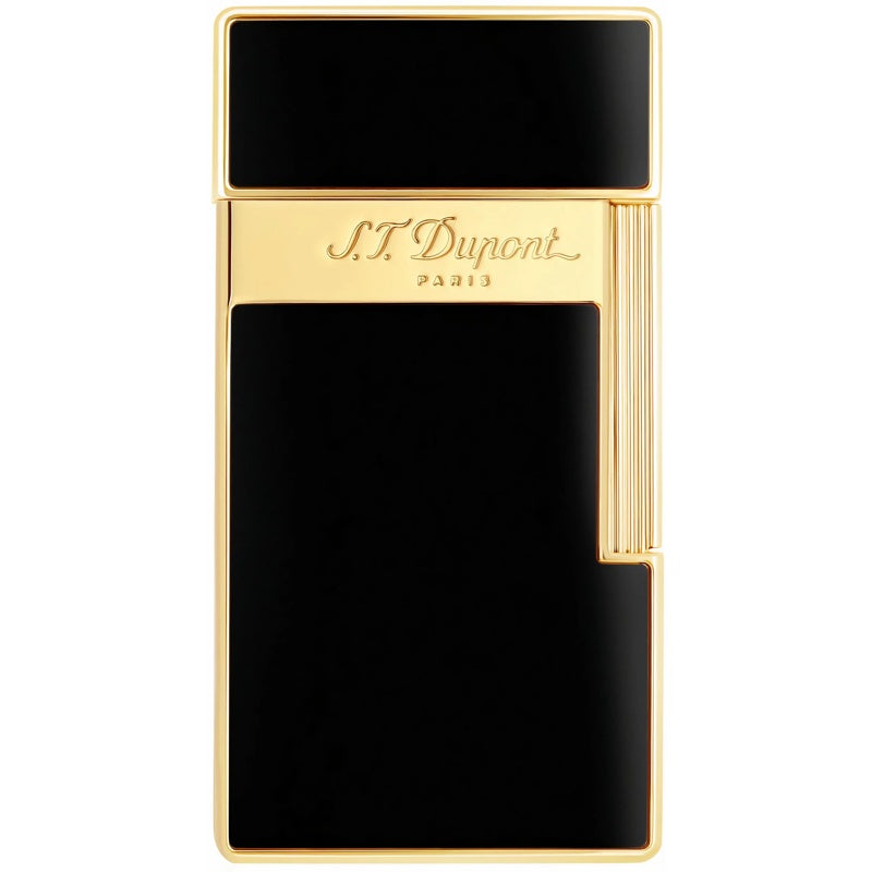 Isqueiro Biggy Preto Lacado Dourado 025002 - Mercado de Luxo - O Maior E-Commerce de Bens, Produtos e Serviços de Luxo do Brasil.