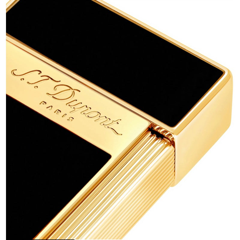Isqueiro Biggy Preto Lacado Dourado 025002 - Mercado de Luxo - O Maior E-Commerce de Bens, Produtos e Serviços de Luxo do Brasil.