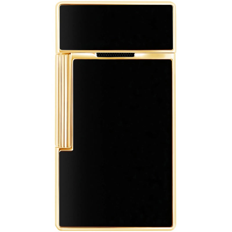 Isqueiro Biggy Preto Lacado Dourado 025002 - Mercado de Luxo - O Maior E-Commerce de Bens, Produtos e Serviços de Luxo do Brasil.