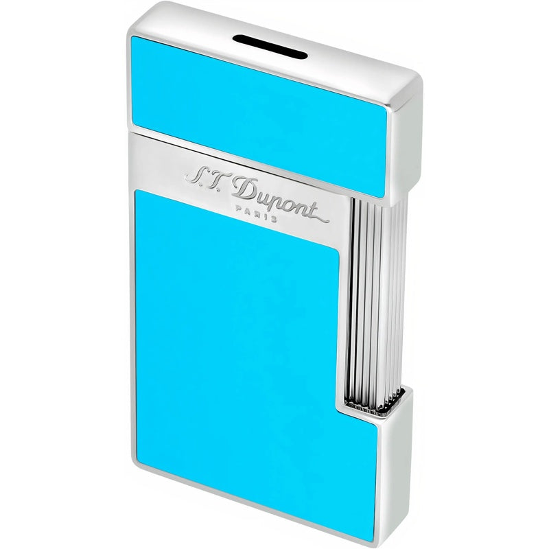 Isqueiro Slimmy Lighter Azul Claro Lacado Cromado 028007 - Mercado de Luxo - O Maior E-Commerce de Bens, Produtos e Serviços de Luxo do Brasil.