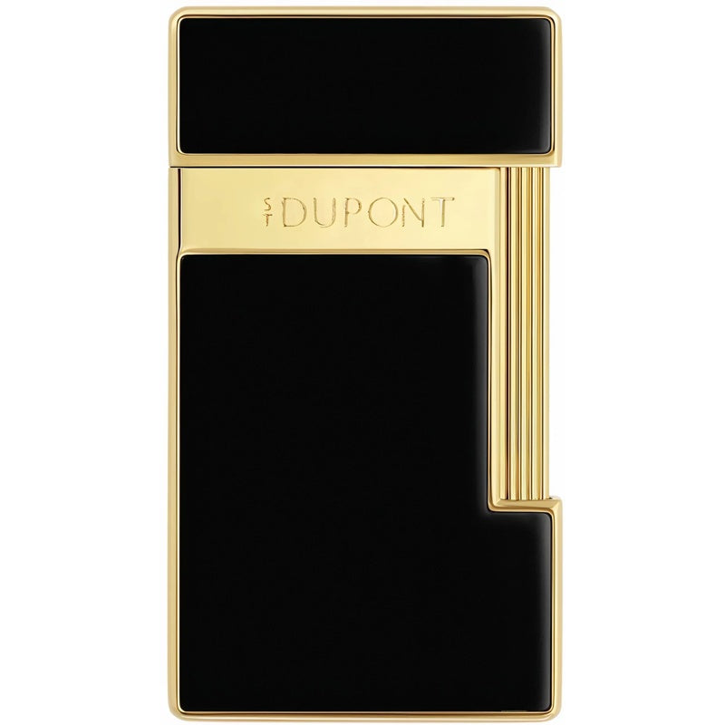 Isqueiro Slimmy Preto Lacado Dourado 028222 - Mercado de Luxo - O Maior E-Commerce de Bens, Produtos e Serviços de Luxo do Brasil.