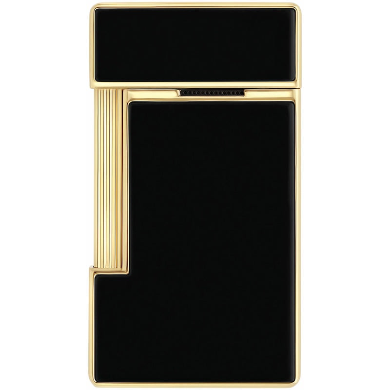 Isqueiro Slimmy Preto Lacado Dourado 028222 - Mercado de Luxo - O Maior E-Commerce de Bens, Produtos e Serviços de Luxo do Brasil.
