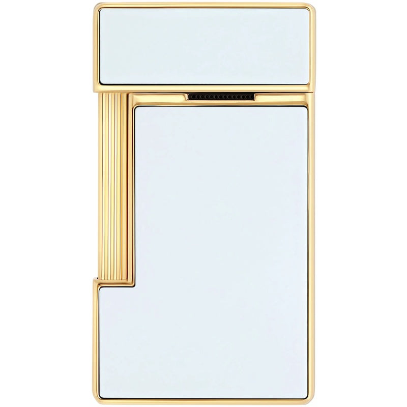 Isqueiro Slimmy Branco Lacado Dourado 028004 - Mercado de Luxo - O Maior E-Commerce de Bens, Produtos e Serviços de Luxo do Brasil.