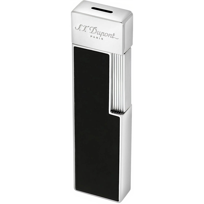 Isqueiro Twiggy Preto Lacado Cromado 030001 - Mercado de Luxo - O Maior E-Commerce de Bens, Produtos e Serviços de Luxo do Brasil.
