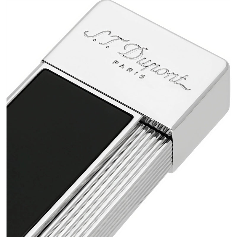 Isqueiro Twiggy Preto Lacado Cromado 030001 - Mercado de Luxo - O Maior E-Commerce de Bens, Produtos e Serviços de Luxo do Brasil.