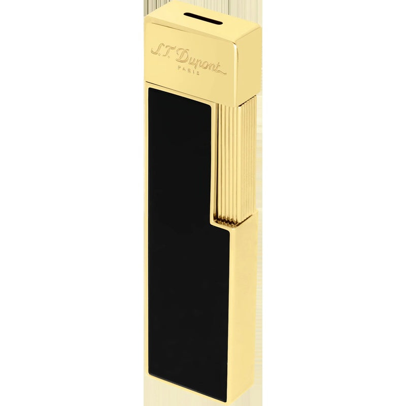 Isqueiro Twiggy Preto Lacado Dourado 030002 - Mercado de Luxo - O Maior E-Commerce de Bens, Produtos e Serviços de Luxo do Brasil.