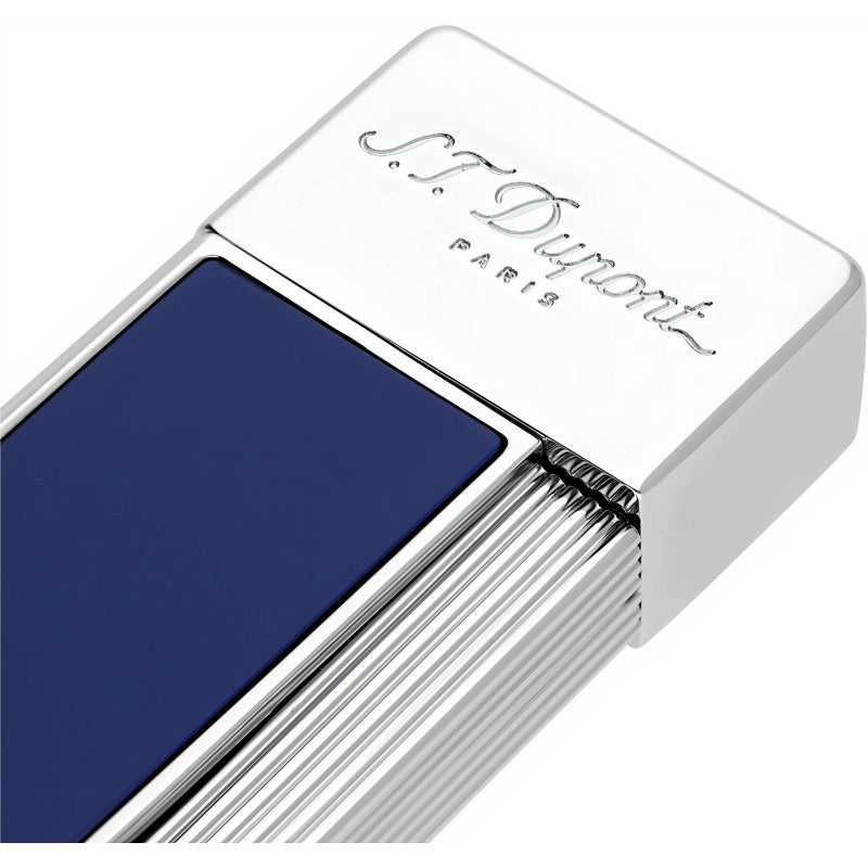 Isqueiro Twiggy Azul Lacado Cromado 030005 - Mercado de Luxo - O Maior E-Commerce de Bens, Produtos e Serviços de Luxo do Brasil.