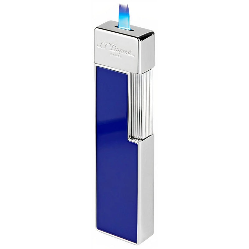 Isqueiro Twiggy Azul Lacado Cromado 030005 - Mercado de Luxo - O Maior E-Commerce de Bens, Produtos e Serviços de Luxo do Brasil.