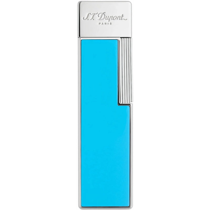 Isqueiro Twiggy Lighter Azul Claro Lacado Cromado 030007 - Mercado de Luxo - O Maior E-Commerce de Bens, Produtos e Serviços de Luxo do Brasil.