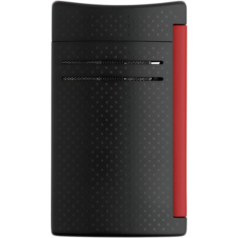 Isqueiro Maxijet Preto Fosco e Vermelho Efeito Perfurado - Mercado de Luxo - O Maior E-Commerce de Bens, Produtos e Serviços de Luxo do Brasil.