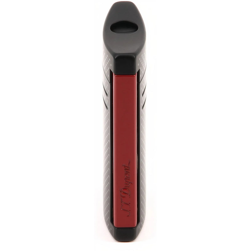 Isqueiro Maxijet Preto Fosco e Vermelho Efeito Perfurado - Mercado de Luxo - O Maior E-Commerce de Bens, Produtos e Serviços de Luxo do Brasil.