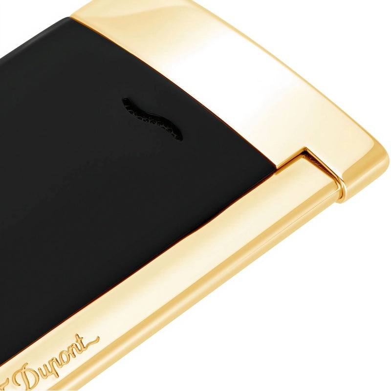 Isqueiro Slim 7 - Preto/Dourado - Mercado de Luxo - O Maior E-Commerce de Bens, Produtos e Serviços de Luxo do Brasil.