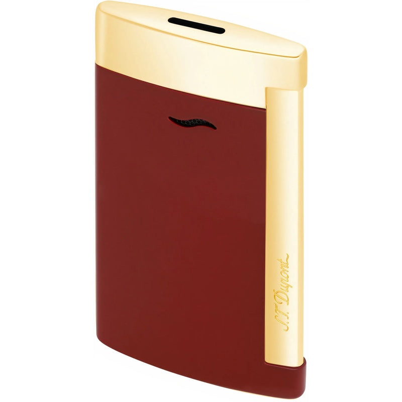 Isqueiro Slim 7 Lotus - Vermelho/Acabamento em dourado - Mercado de Luxo - O Maior E-Commerce de Bens, Produtos e Serviços de Luxo do Brasil.