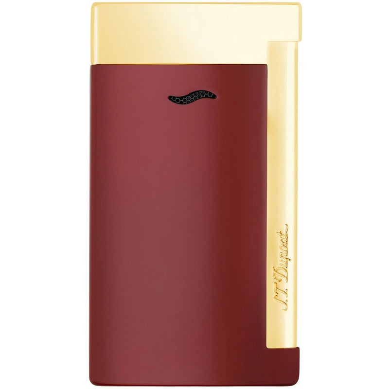 Isqueiro Slim 7 Lotus - Vermelho/Acabamento em dourado - Mercado de Luxo - O Maior E-Commerce de Bens, Produtos e Serviços de Luxo do Brasil.