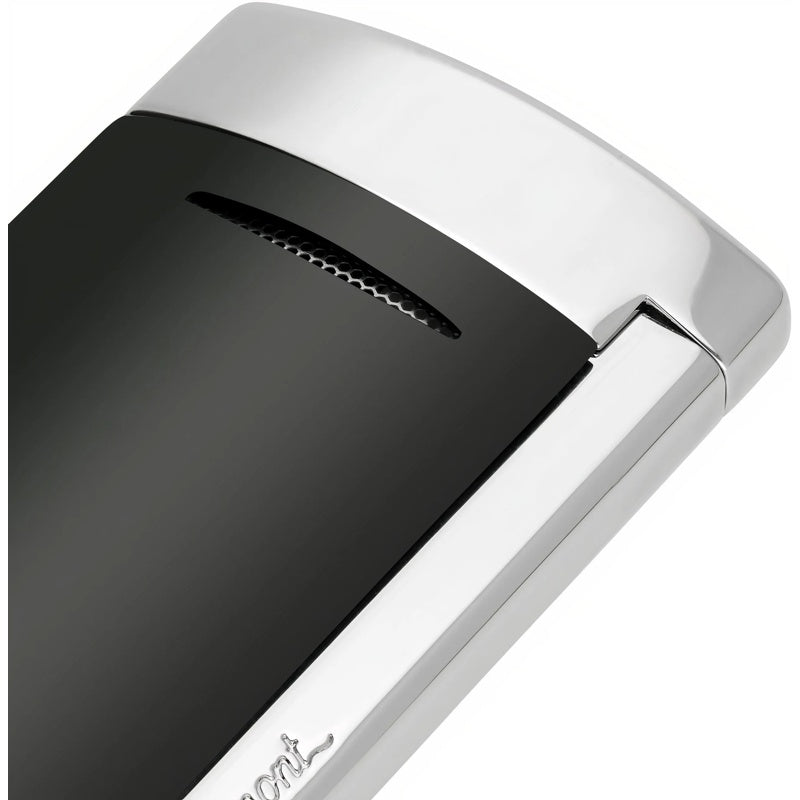 Isqueiro Minijet Preto Cromado 010885 - Mercado de Luxo - O Maior E-Commerce de Bens, Produtos e Serviços de Luxo do Brasil.