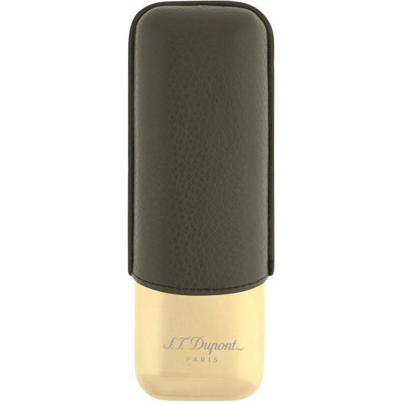 Estojo para 2 charutos Kaki Golden 183269 - Mercado de Luxo - O Maior E-Commerce de Bens, Produtos e Serviços de Luxo do Brasil.