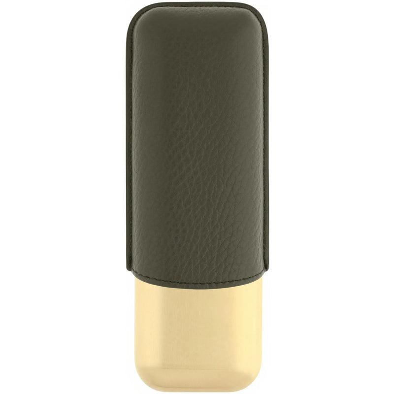 Estojo para 2 charutos Kaki Golden 183269 - Mercado de Luxo - O Maior E-Commerce de Bens, Produtos e Serviços de Luxo do Brasil.