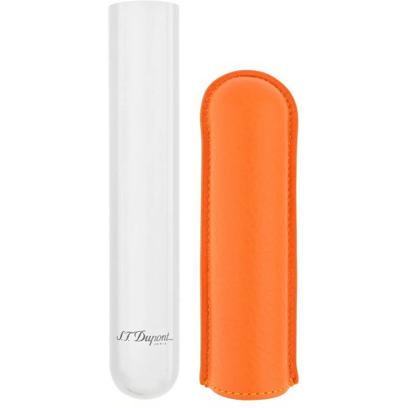 Estojo para charutos Laranja Cromado 183166 - Mercado de Luxo - O Maior E-Commerce de Bens, Produtos e Serviços de Luxo do Brasil.