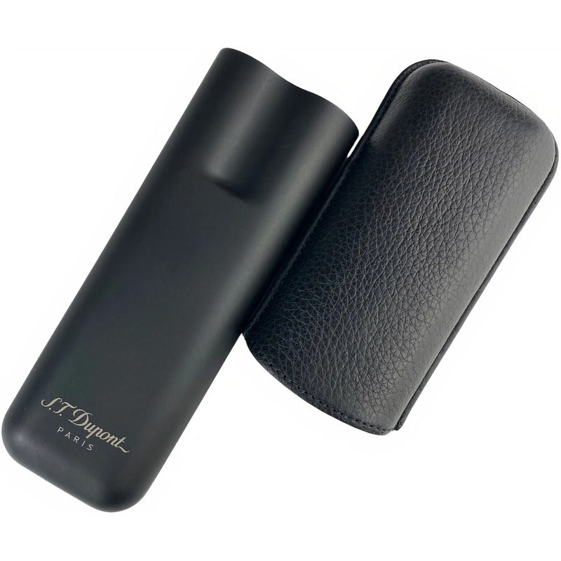 Estojo para charutos para 2 charutos preto cinza fosco 183240 - Mercado de Luxo - O Maior E-Commerce de Bens, Produtos e Serviços de Luxo do Brasil.
