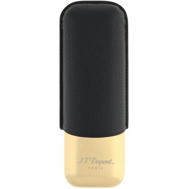 Estojo para 2 charutos Preto Dourado 183250 - Mercado de Luxo - O Maior E-Commerce de Bens, Produtos e Serviços de Luxo do Brasil.