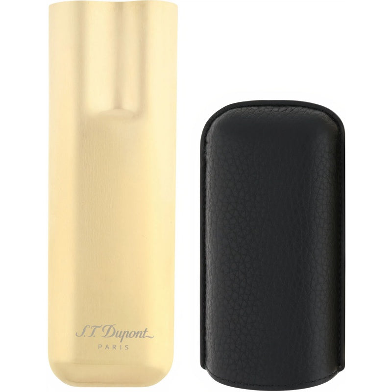 Estojo para 2 charutos Preto Dourado 183250 - Mercado de Luxo - O Maior E-Commerce de Bens, Produtos e Serviços de Luxo do Brasil.