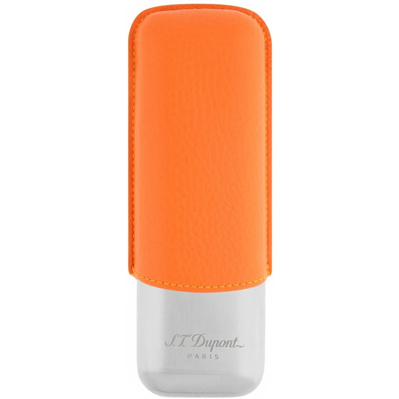 Estojo para charutos para 2 charutos laranja cromado 183266 - Mercado de Luxo - O Maior E-Commerce de Bens, Produtos e Serviços de Luxo do Brasil.