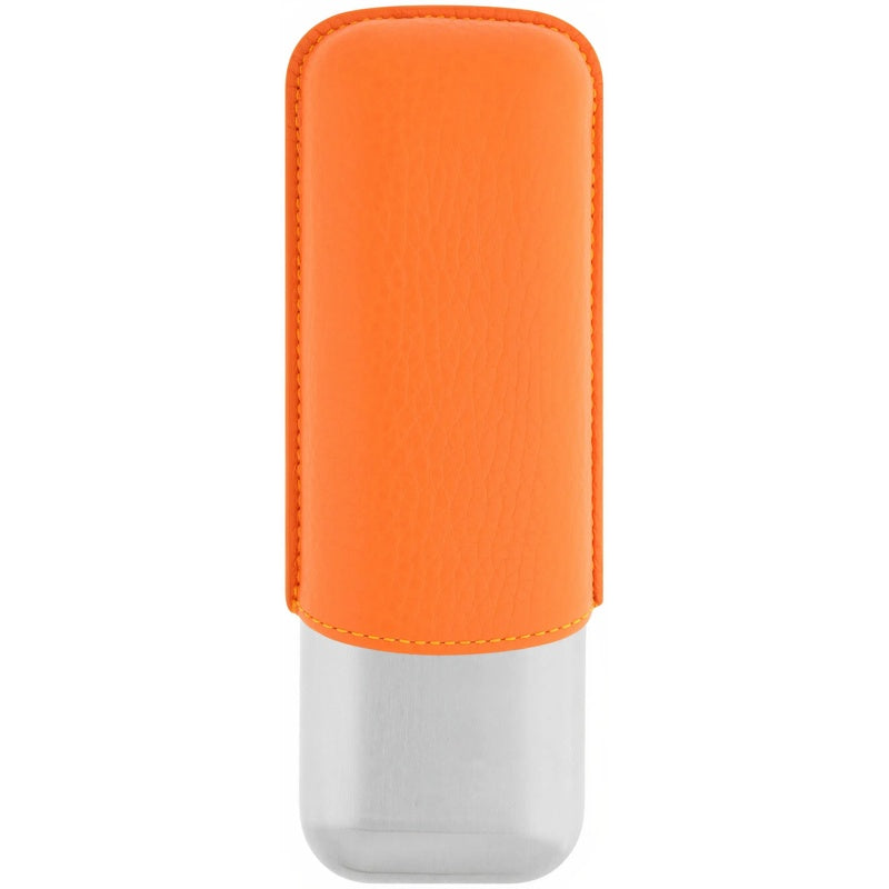 Estojo para charutos para 2 charutos laranja cromado 183266 - Mercado de Luxo - O Maior E-Commerce de Bens, Produtos e Serviços de Luxo do Brasil.