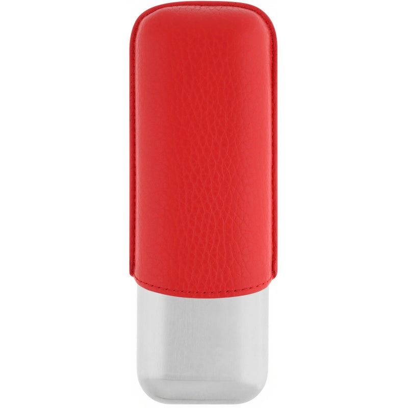 Estojo para charutos para 2 charutos cromado vermelho - Mercado de Luxo - O Maior E-Commerce de Bens, Produtos e Serviços de Luxo do Brasil.