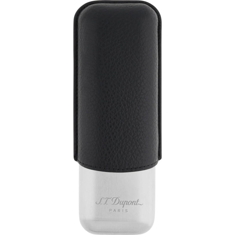 Estojo para charutos para 2 charutos preto/cromado 183260 - Mercado de Luxo - O Maior E-Commerce de Bens, Produtos e Serviços de Luxo do Brasil.