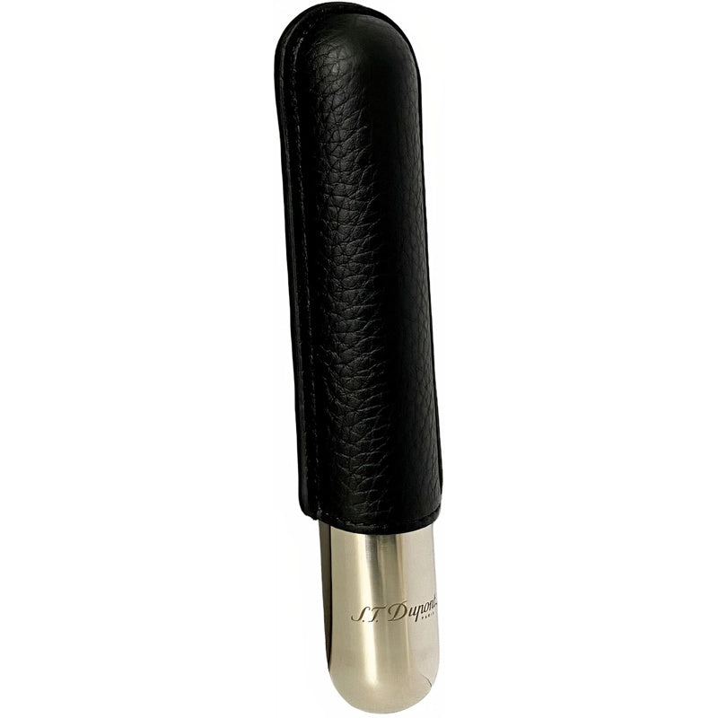 Estojo para charutos para 1 charuto preto/cromado 183160 - Mercado de Luxo - O Maior E-Commerce de Bens, Produtos e Serviços de Luxo do Brasil.