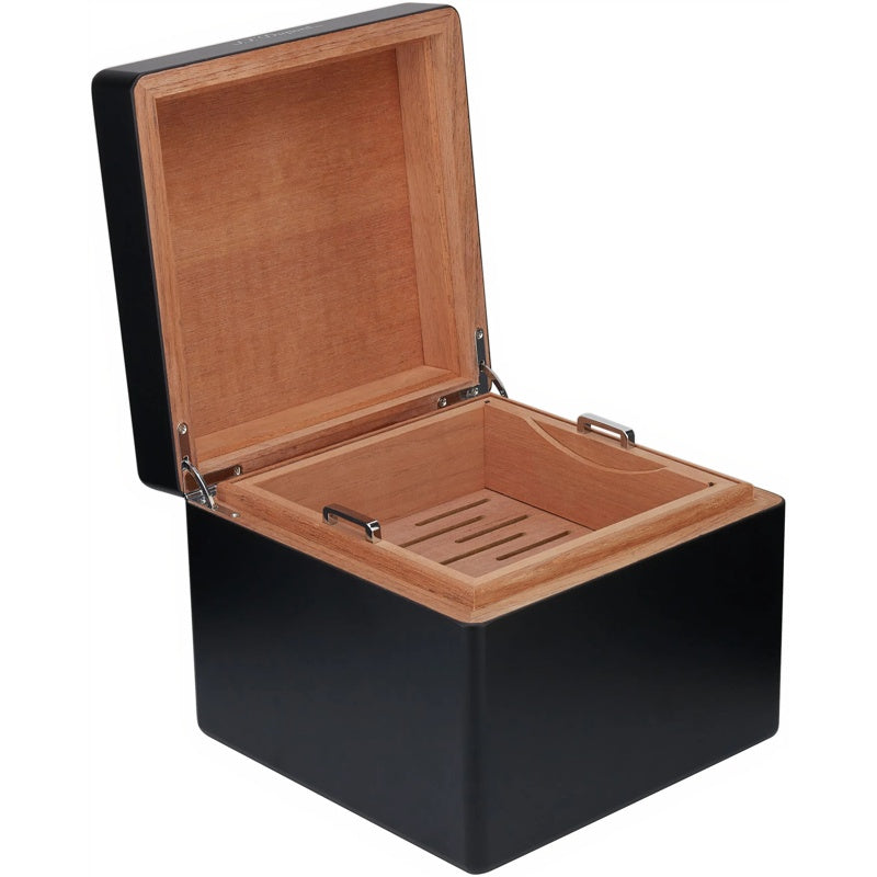 Umidor Cube Preto 001316 - Mercado de Luxo - O Maior E-Commerce de Bens, Produtos e Serviços de Luxo do Brasil.