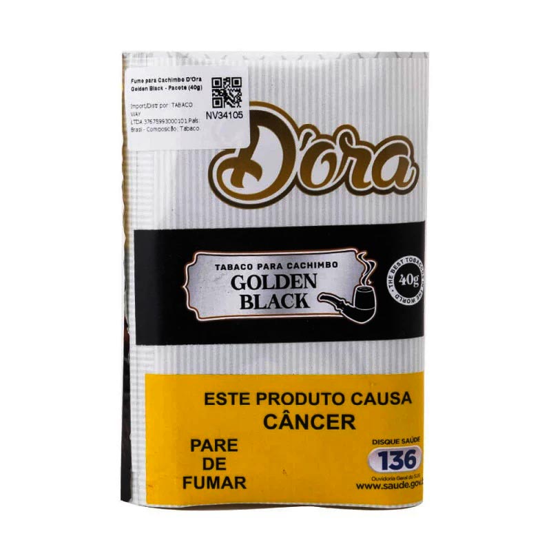 Fumo para Cachimbo Golden Black - Pacote (40g) - Mercado de Luxo - O Maior E-Commerce de Bens, Produtos e Serviços de Luxo do Brasil.