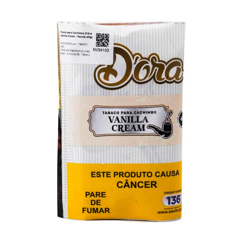 Fumo para Cachimbo Vanilla Cream - Pacote (40g) - Mercado de Luxo - O Maior E-Commerce de Bens, Produtos e Serviços de Luxo do Brasil.