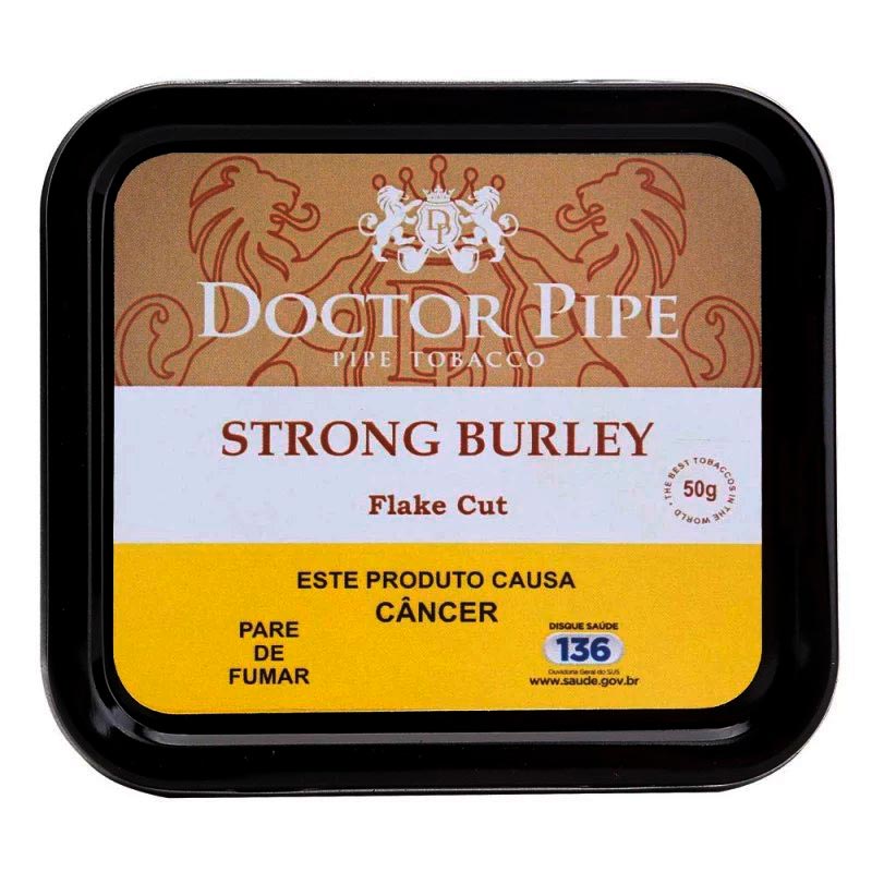 Fumo para Cachimbo Strong Burley Flake - Lata (50g) - Mercado de Luxo - O Maior E-Commerce de Bens, Produtos e Serviços de Luxo do Brasil.