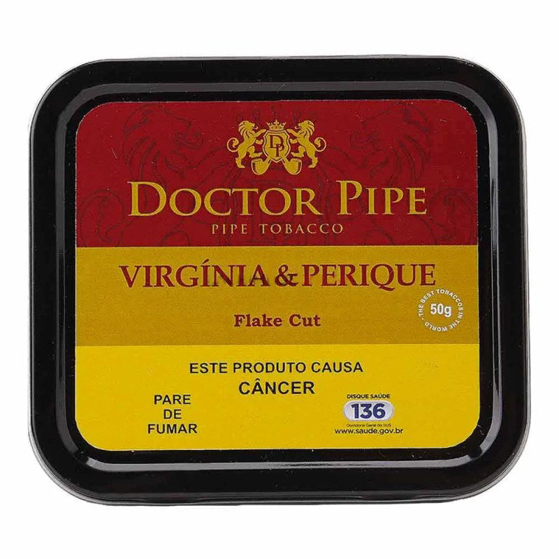 Fumo para Cachimbo Virginia & Perique Flake - Lata (50g) - Mercado de Luxo - O Maior E-Commerce de Bens, Produtos e Serviços de Luxo do Brasil.